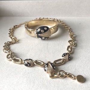 Talbots Ladybug necklace and bracelet
